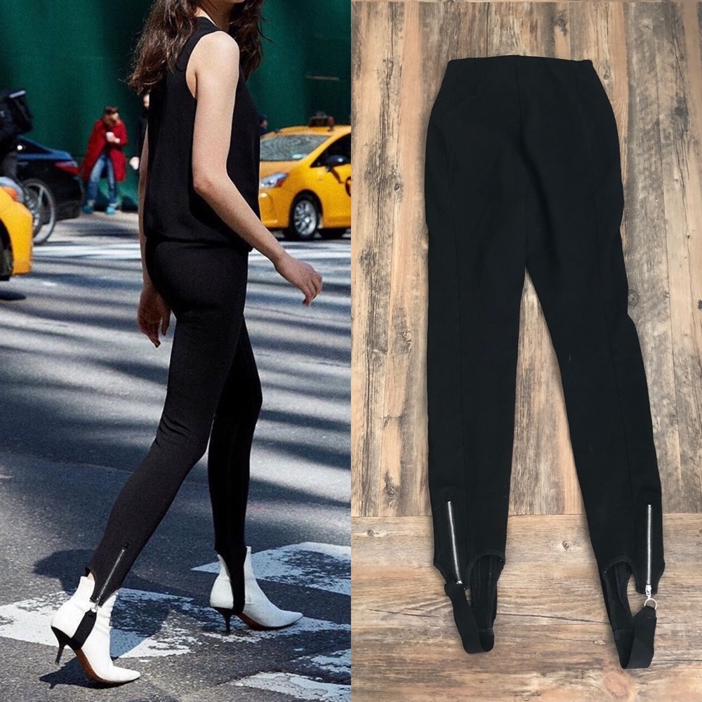 Babaton Black Skinny Stirrup Pants